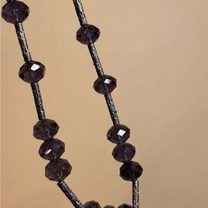 Chic Amethyst Beaded Necklace